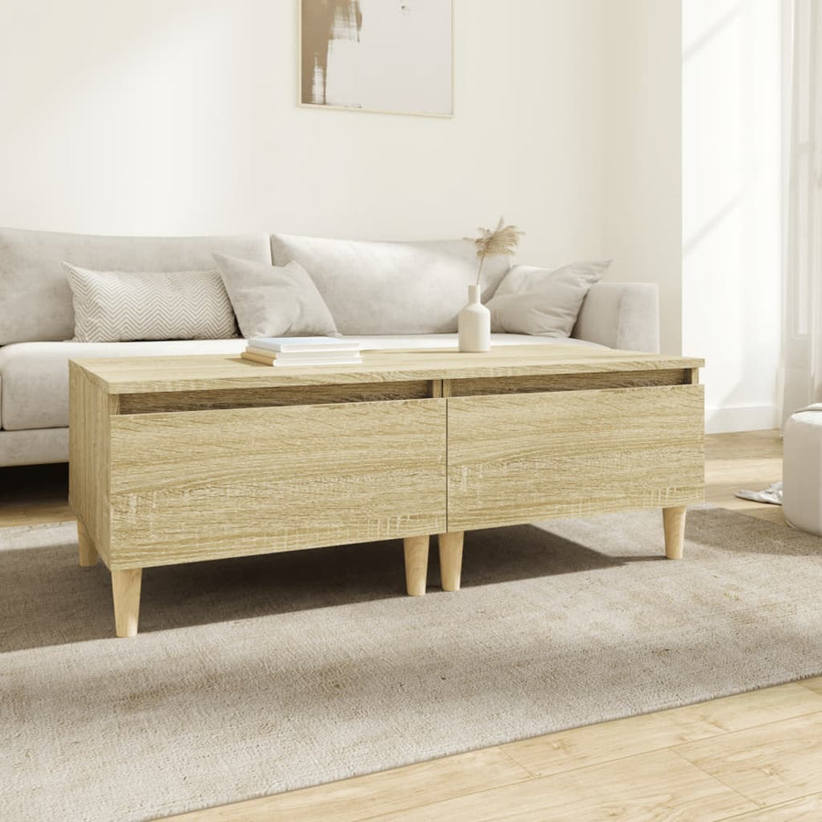 Bijzettafels 2 St 50X46X35 Cm Bewerkt Hout Sonoma Eikenkleurig