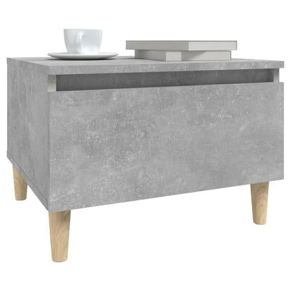 Bijzettafel 50X46X35 Cm Bewerkt Hout Betongrijs