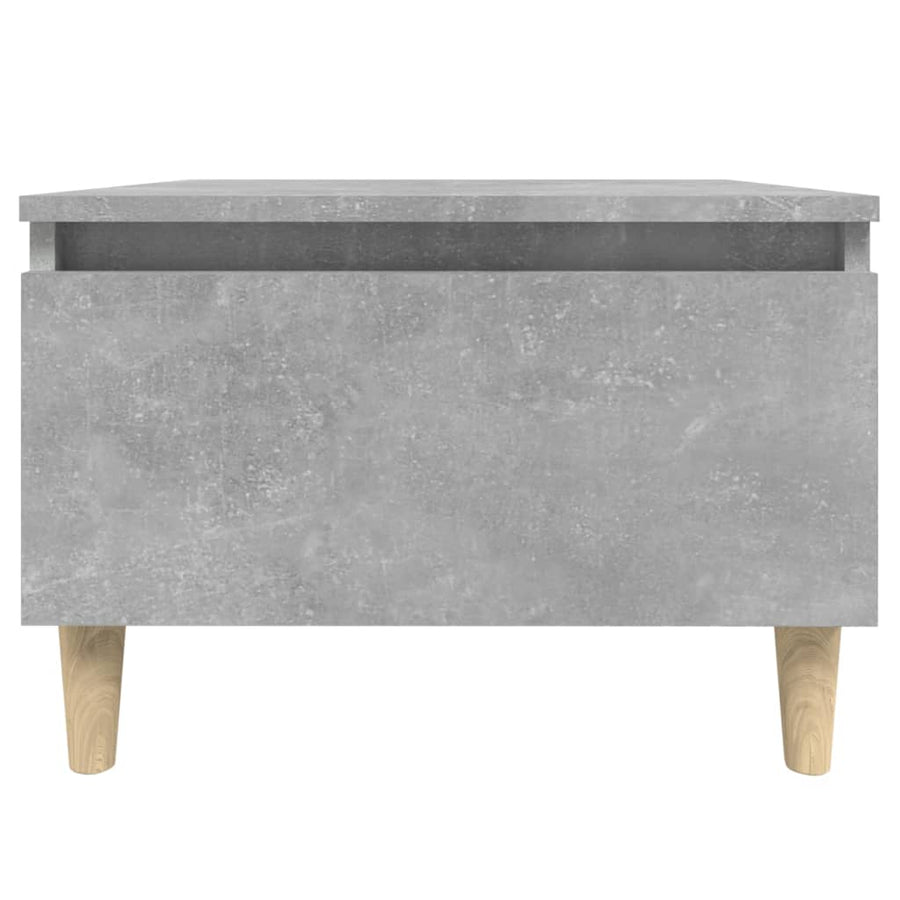 Bijzettafel 50X46X35 Cm Bewerkt Hout Betongrijs