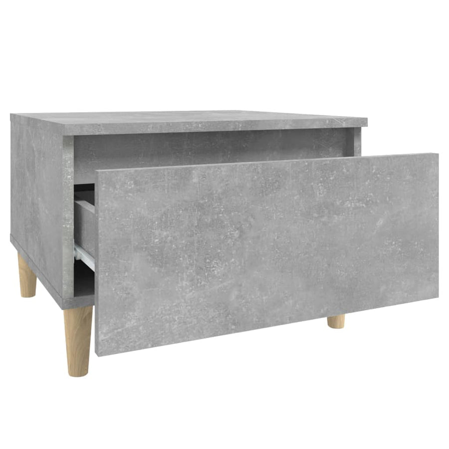 Bijzettafel 50X46X35 Cm Bewerkt Hout Betongrijs