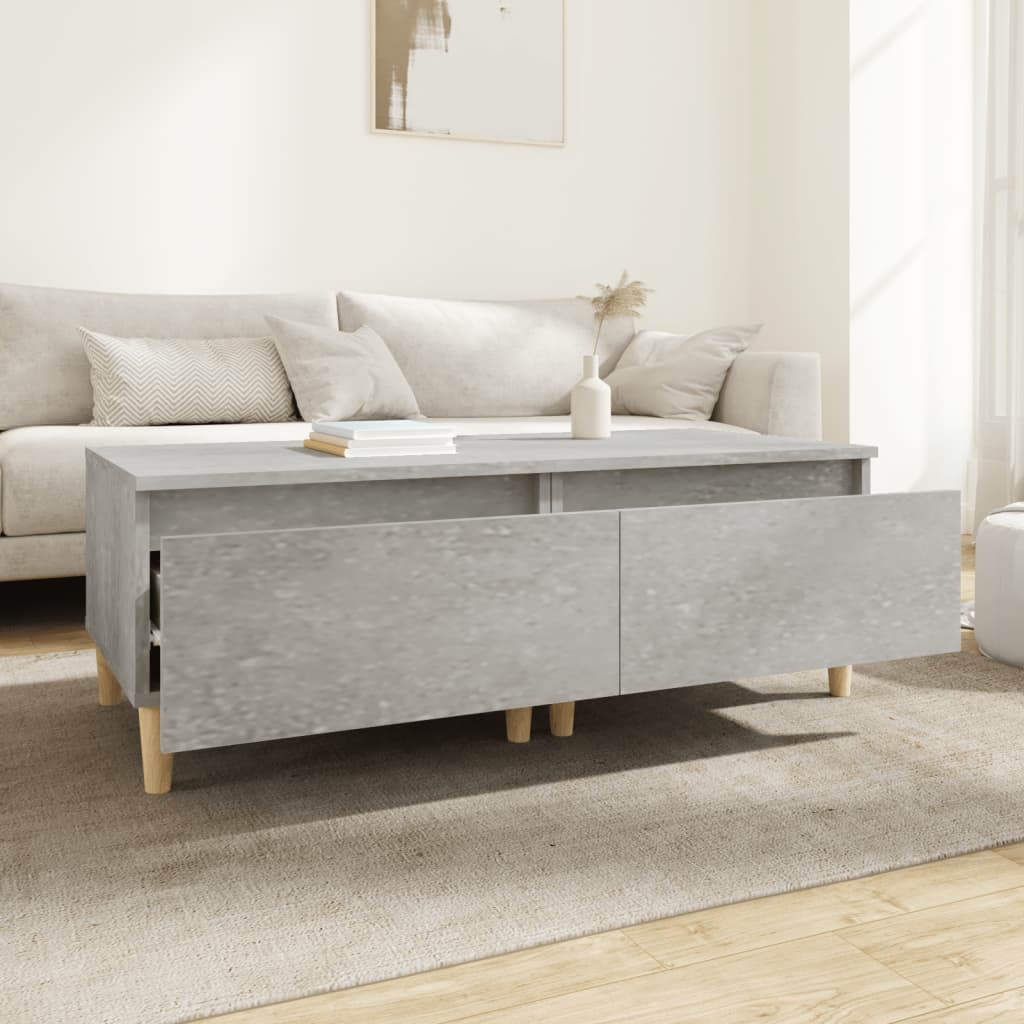 Bijzettafels 2 St 50X46X35 Cm Bewerkt Hout Betongrijs