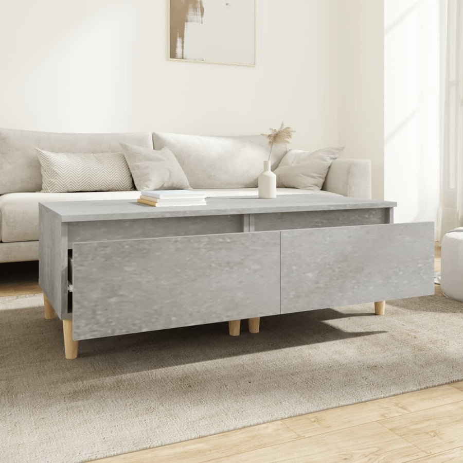 Bijzettafels 2 St 50X46X35 Cm Bewerkt Hout Betongrijs