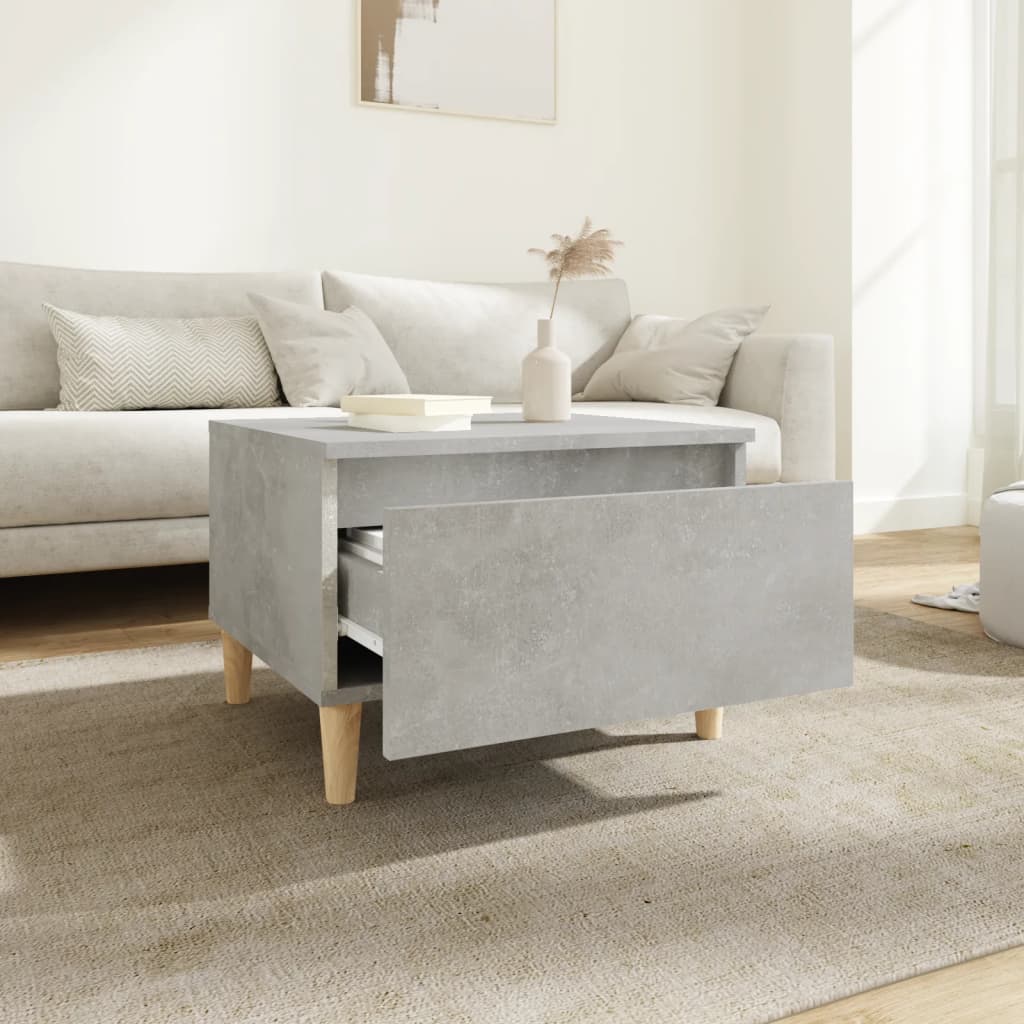 Bijzettafels 2 St 50X46X35 Cm Bewerkt Hout Betongrijs
