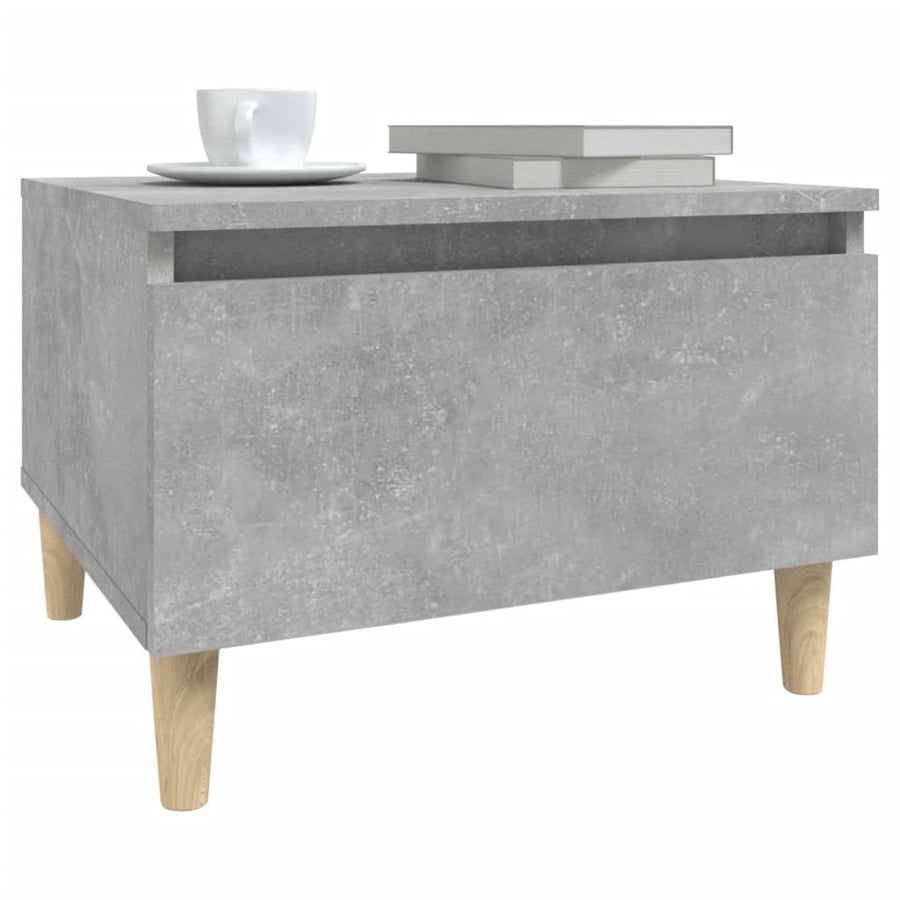 Bijzettafels 2 St 50X46X35 Cm Bewerkt Hout Betongrijs
