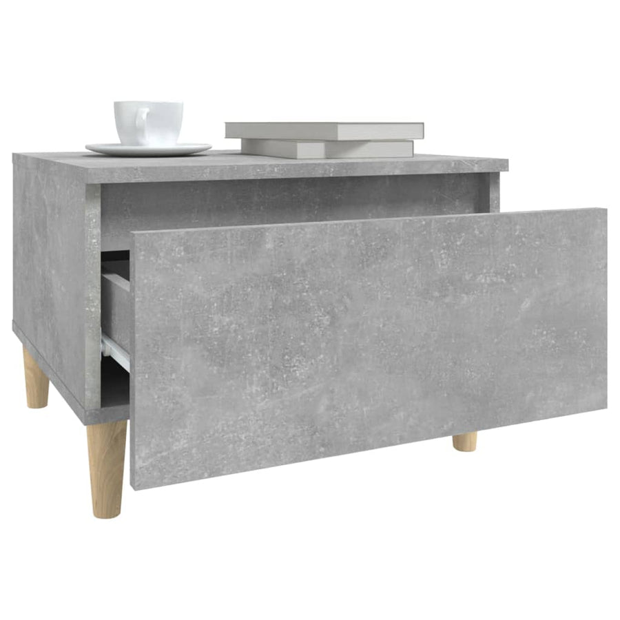 Bijzettafels 2 St 50X46X35 Cm Bewerkt Hout Betongrijs