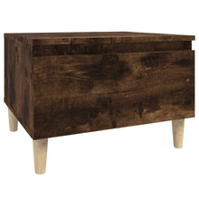 Bijzettafel 50X46X35 Cm Bewerkt Hout Gerookt Eikenkleurig