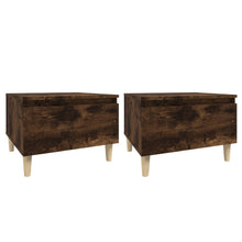Bijzettafels 2 St 50X46X35 Cm Bewerkt Hout Gerookt Eikenkleurig