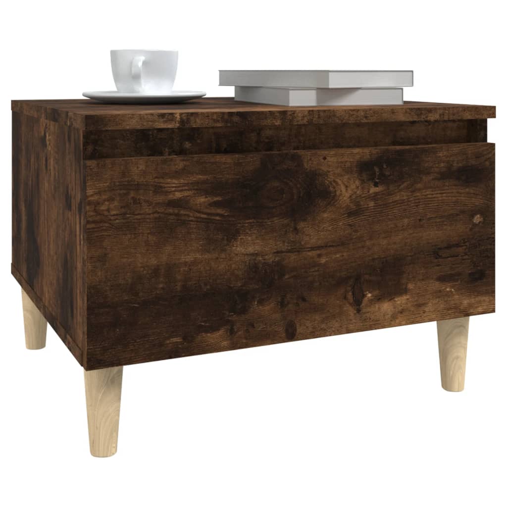 Bijzettafels 2 St 50X46X35 Cm Bewerkt Hout Gerookt Eikenkleurig