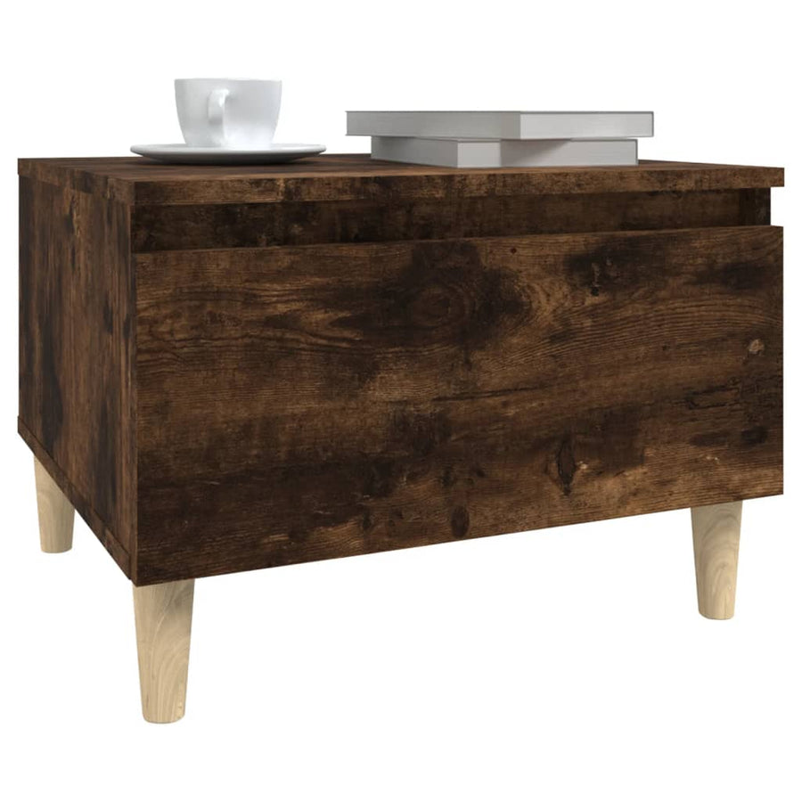 Bijzettafels 2 St 50X46X35 Cm Bewerkt Hout Gerookt Eikenkleurig