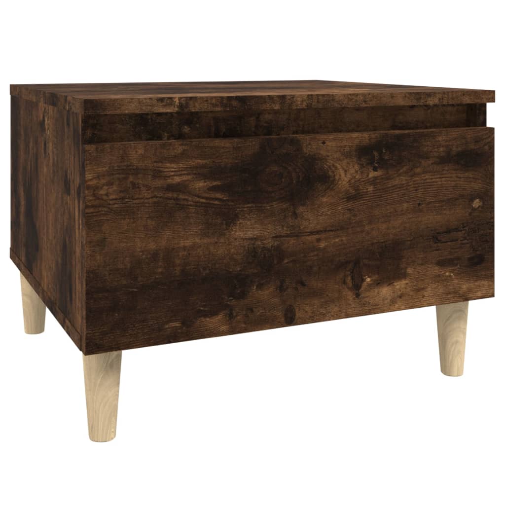 Bijzettafels 2 St 50X46X35 Cm Bewerkt Hout Gerookt Eikenkleurig