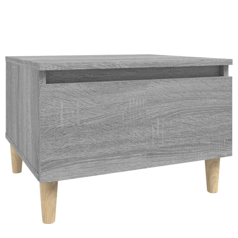 Bijzettafel 50X46X35 Cm Bewerkt Hout Grijs Sonoma Eikenkleurig