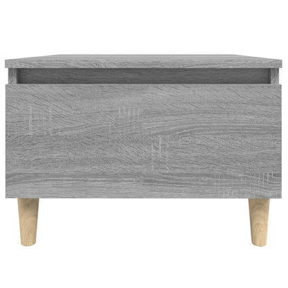 Bijzettafel 50X46X35 Cm Bewerkt Hout Grijs Sonoma Eikenkleurig