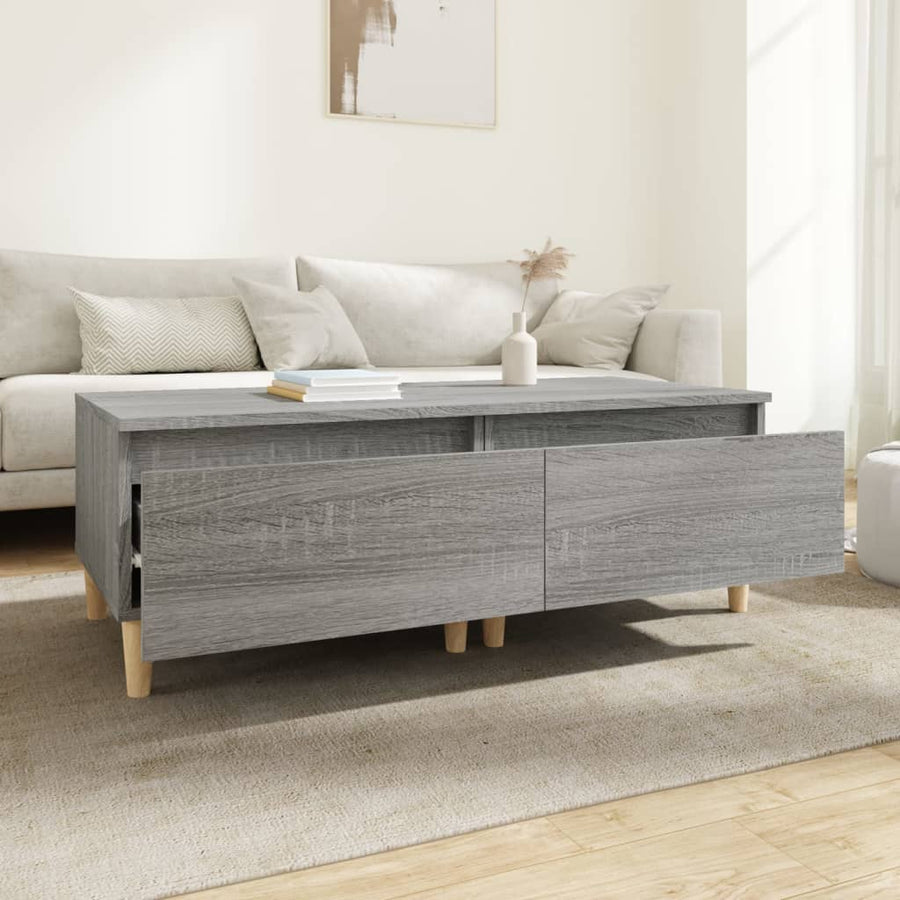 Bijzettafels 2 St 50X46X35 Cm Bewerkt Hout Grijs Sonoma Eiken