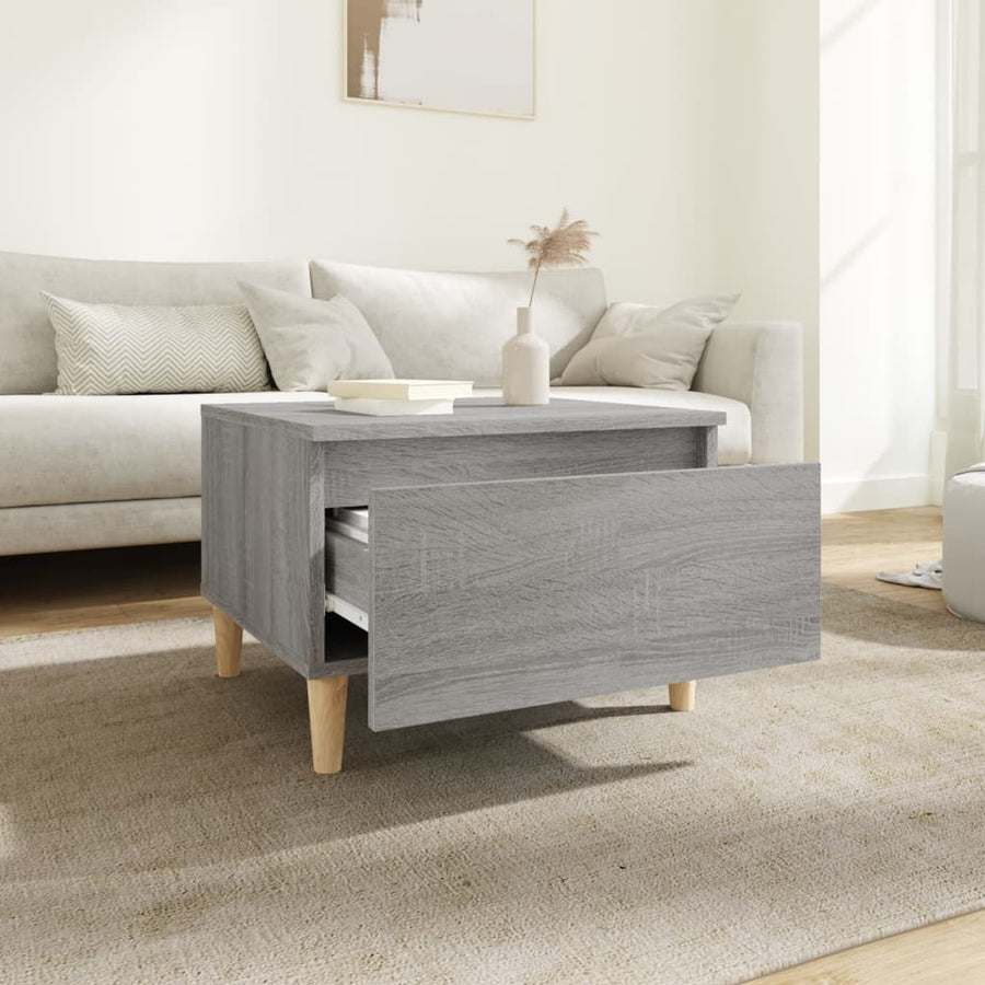 Bijzettafels 2 St 50X46X35 Cm Bewerkt Hout Grijs Sonoma Eiken