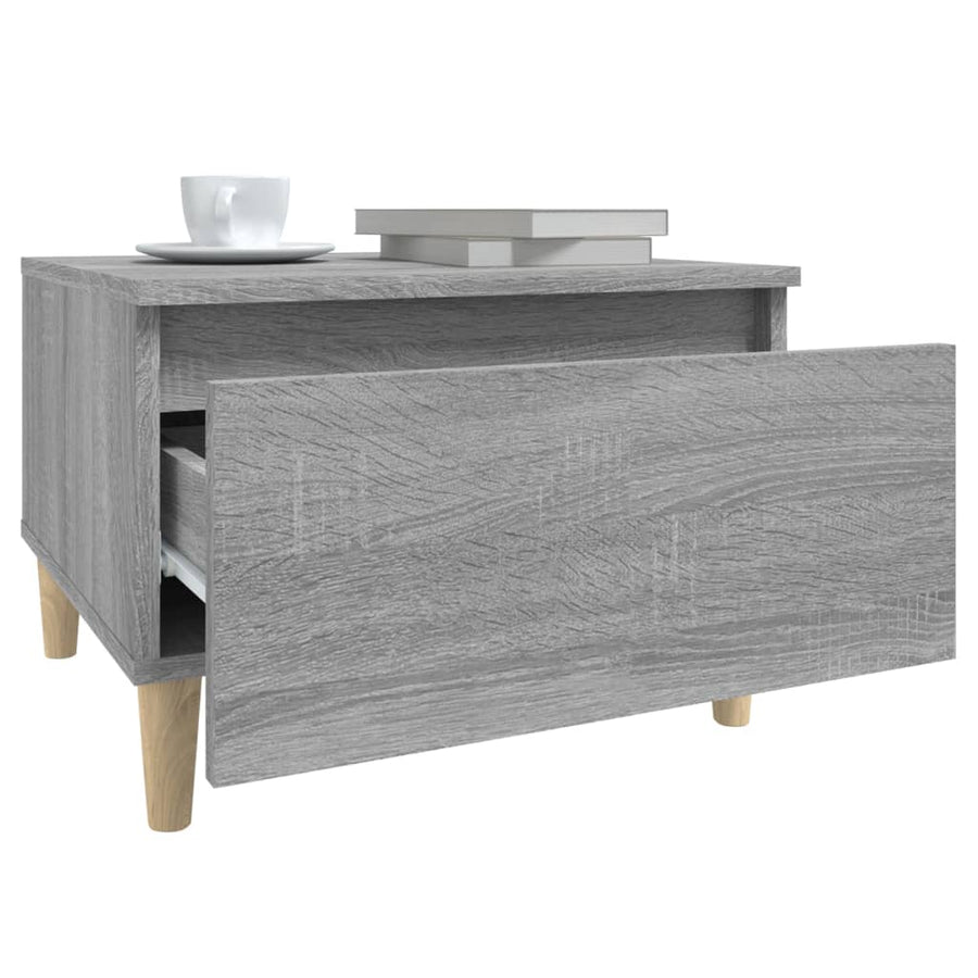 Bijzettafels 2 St 50X46X35 Cm Bewerkt Hout Grijs Sonoma Eiken