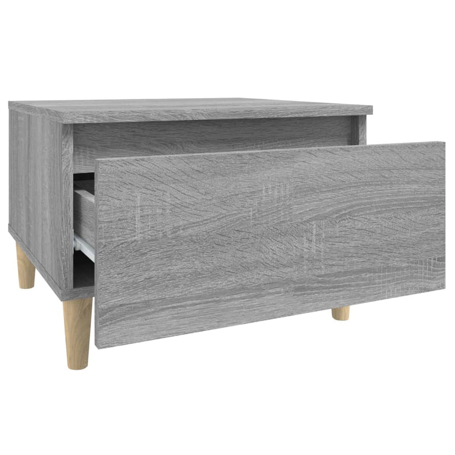 Bijzettafels 2 St 50X46X35 Cm Bewerkt Hout Grijs Sonoma Eiken