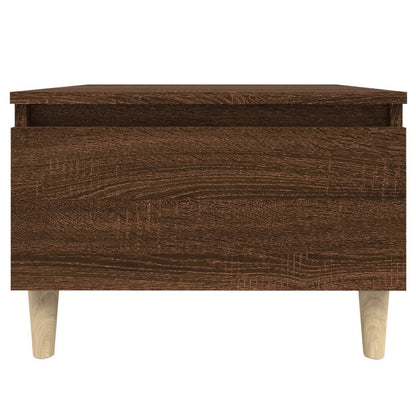 Bijzettafel 50X46X35 Cm Bewerkt Hout Bruin Eikenkleur