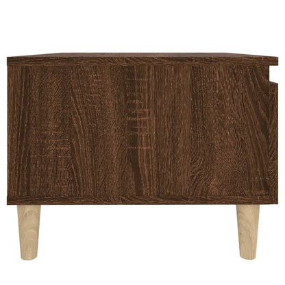 Bijzettafel 50X46X35 Cm Bewerkt Hout Bruin Eikenkleur