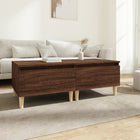 Bijzettafels 2 st 50x46x35 cm bewerkt hout bruin