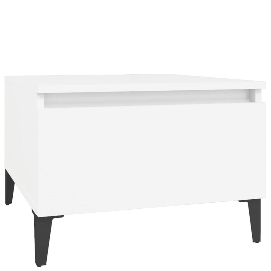 Bijzettafels 2 St 50X46X35 Cm Bewerkt Hout Wit