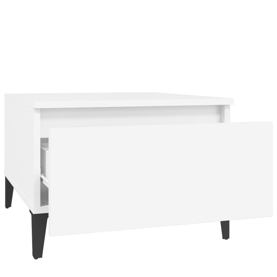 Bijzettafels 2 St 50X46X35 Cm Bewerkt Hout Wit