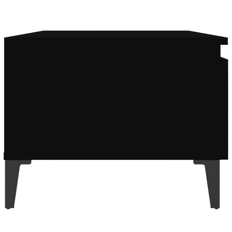 Bijzettafels 2 St 50X46X35 Cm Bewerkt Hout Zwart