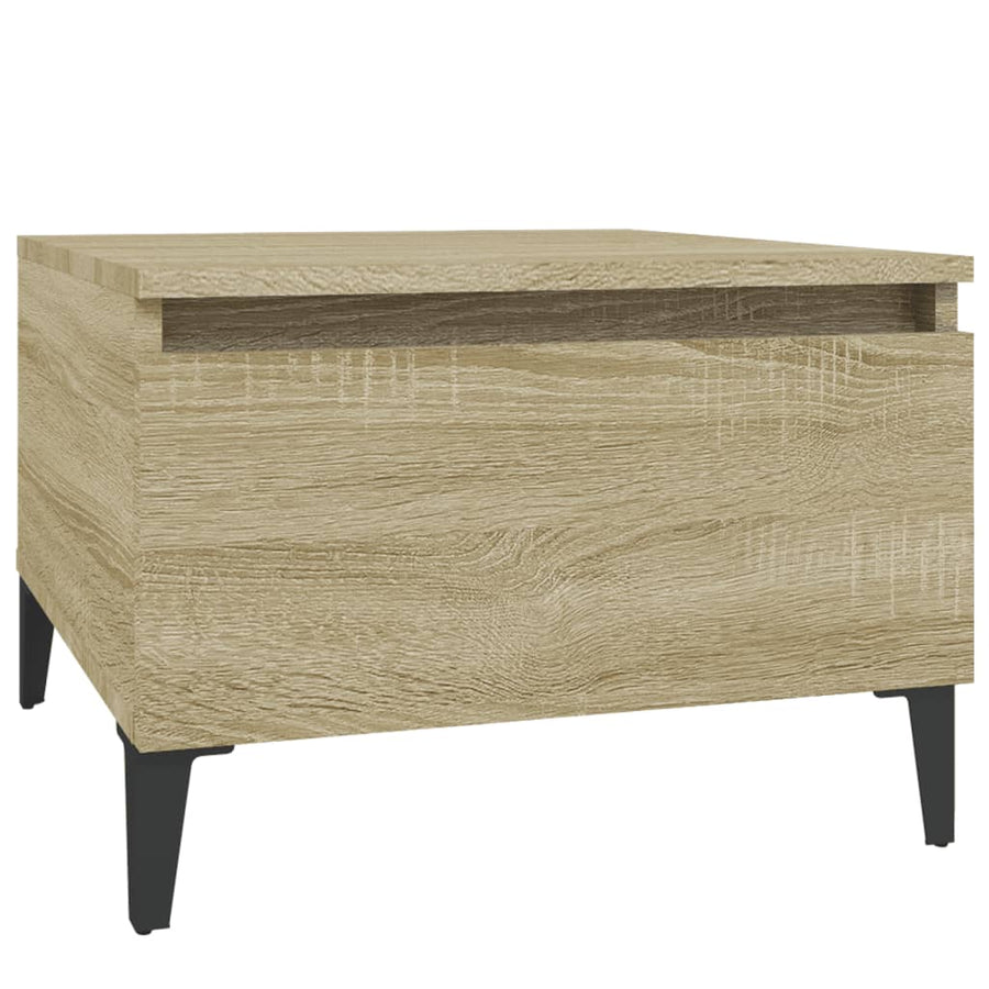 Bijzettafel 50X46X35 Cm Bewerkt Hout Sonoma Eikenkleurig