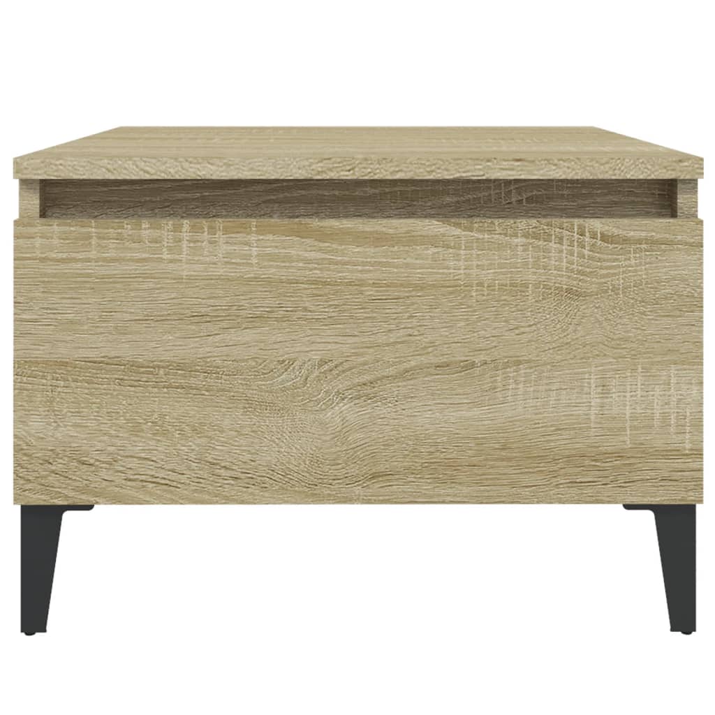 Bijzettafel 50X46X35 Cm Bewerkt Hout Sonoma Eikenkleurig