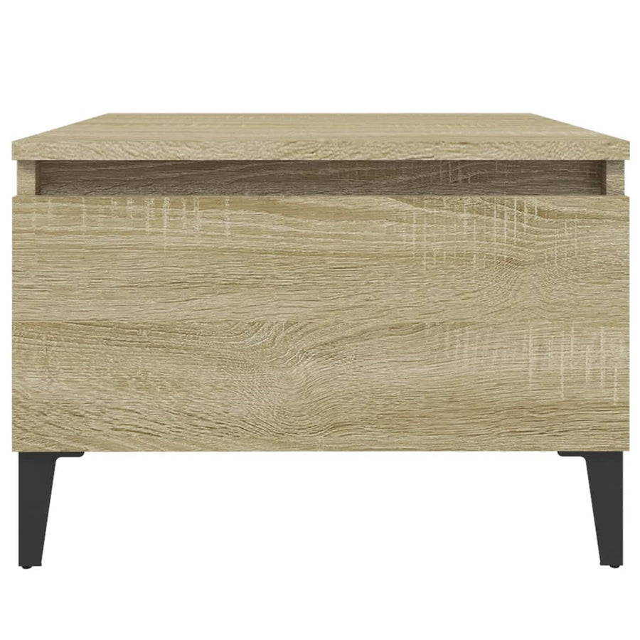 Bijzettafel 50X46X35 Cm Bewerkt Hout Sonoma Eikenkleurig
