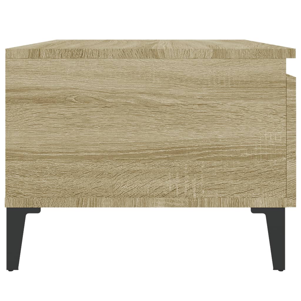 Bijzettafel 50X46X35 Cm Bewerkt Hout Sonoma Eikenkleurig