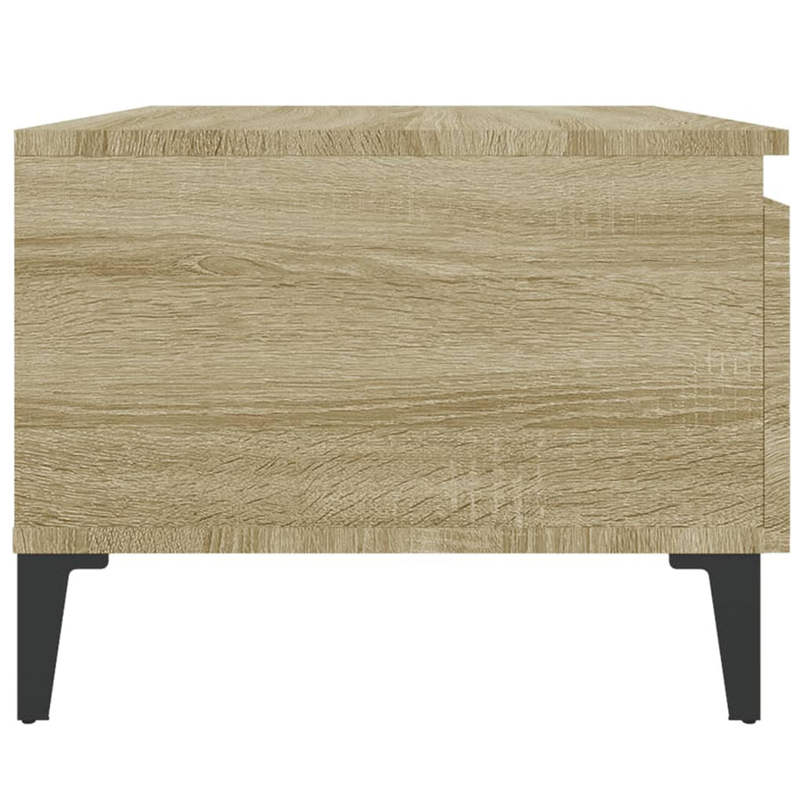 Bijzettafel 50X46X35 Cm Bewerkt Hout Sonoma Eikenkleurig