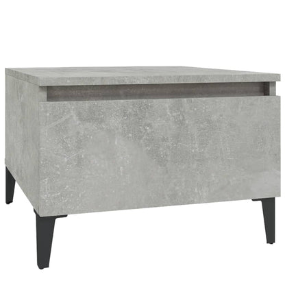 Bijzettafel 50X46X35 Cm Bewerkt Hout Betongrijs