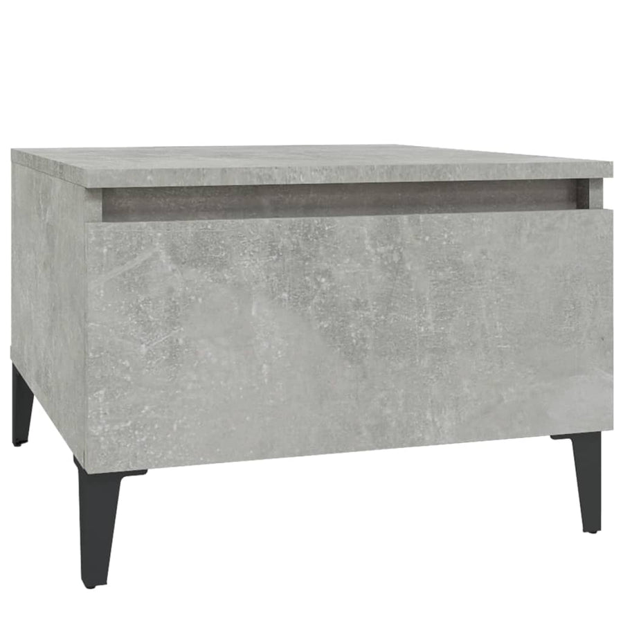 Bijzettafel 50X46X35 Cm Bewerkt Hout Betongrijs