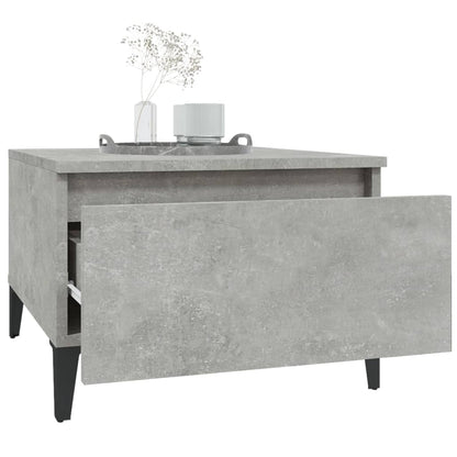 Bijzettafel 50X46X35 Cm Bewerkt Hout Betongrijs