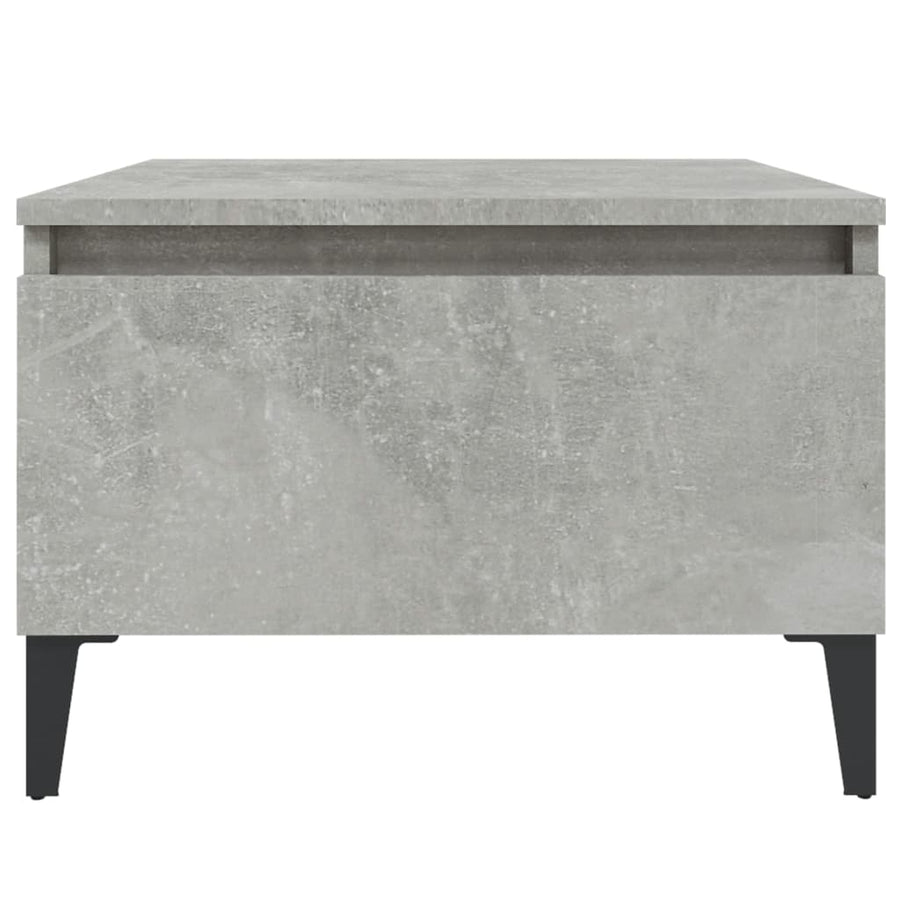 Bijzettafel 50X46X35 Cm Bewerkt Hout Betongrijs