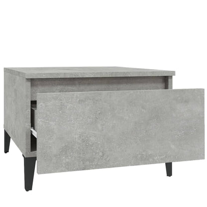 Bijzettafel 50X46X35 Cm Bewerkt Hout Betongrijs