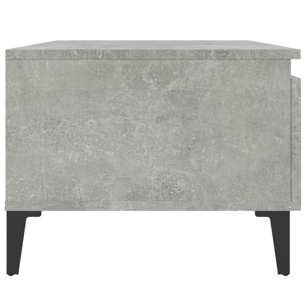 Bijzettafel 50X46X35 Cm Bewerkt Hout Betongrijs