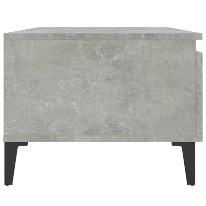 Bijzettafel 50X46X35 Cm Bewerkt Hout Betongrijs