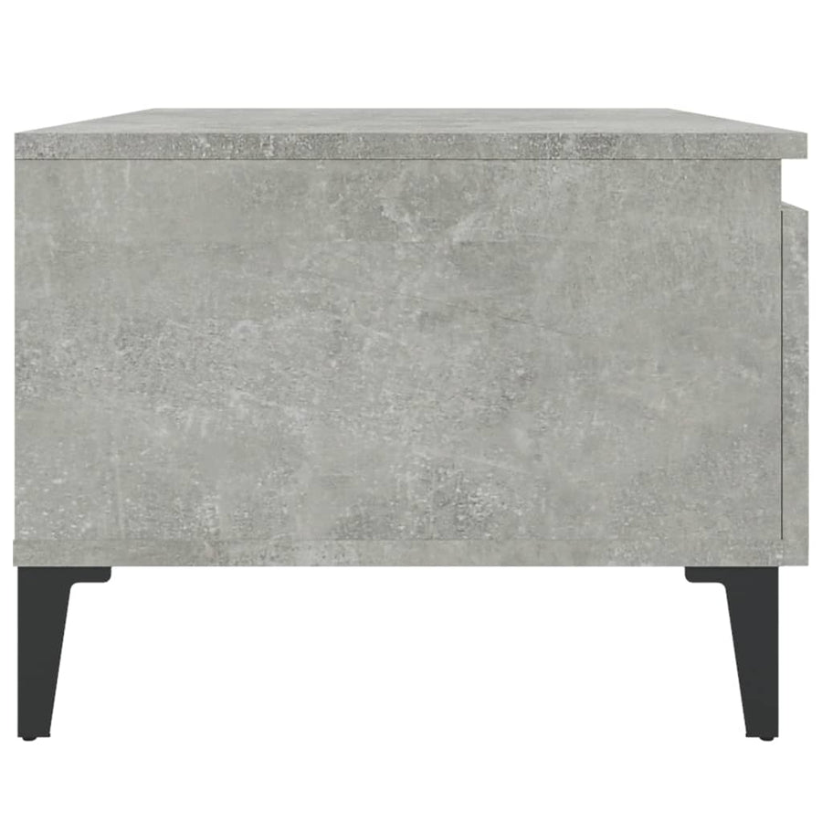 Bijzettafel 50X46X35 Cm Bewerkt Hout Betongrijs