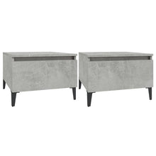 Bijzettafels 2 St 50X46X35 Cm Bewerkt Hout Betongrijs