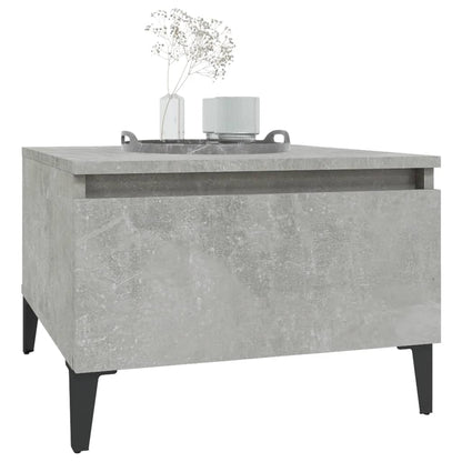 Bijzettafels 2 St 50X46X35 Cm Bewerkt Hout Betongrijs