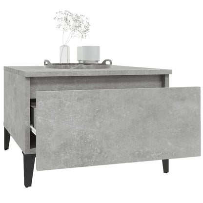 Bijzettafels 2 St 50X46X35 Cm Bewerkt Hout Betongrijs