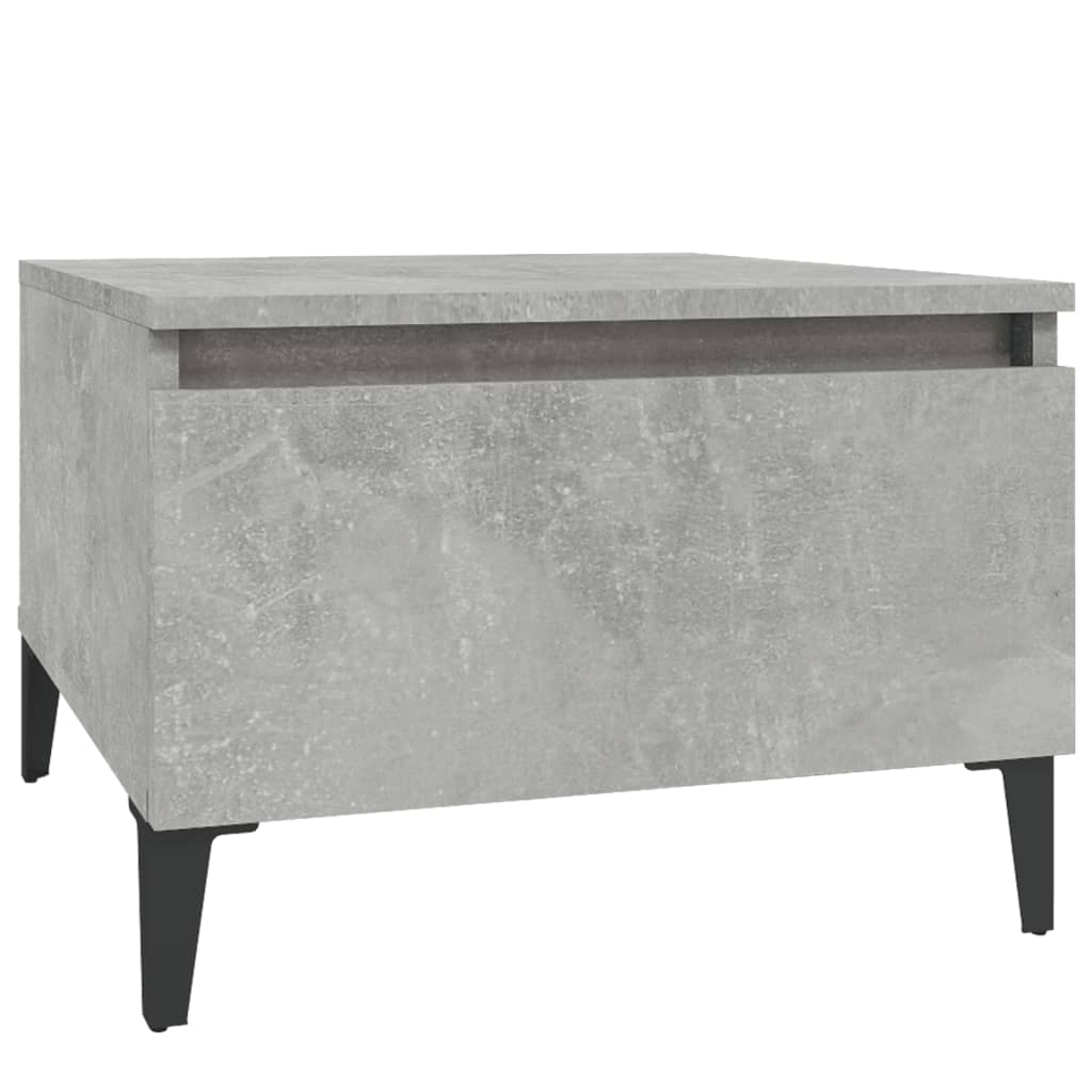 Bijzettafels 2 St 50X46X35 Cm Bewerkt Hout Betongrijs