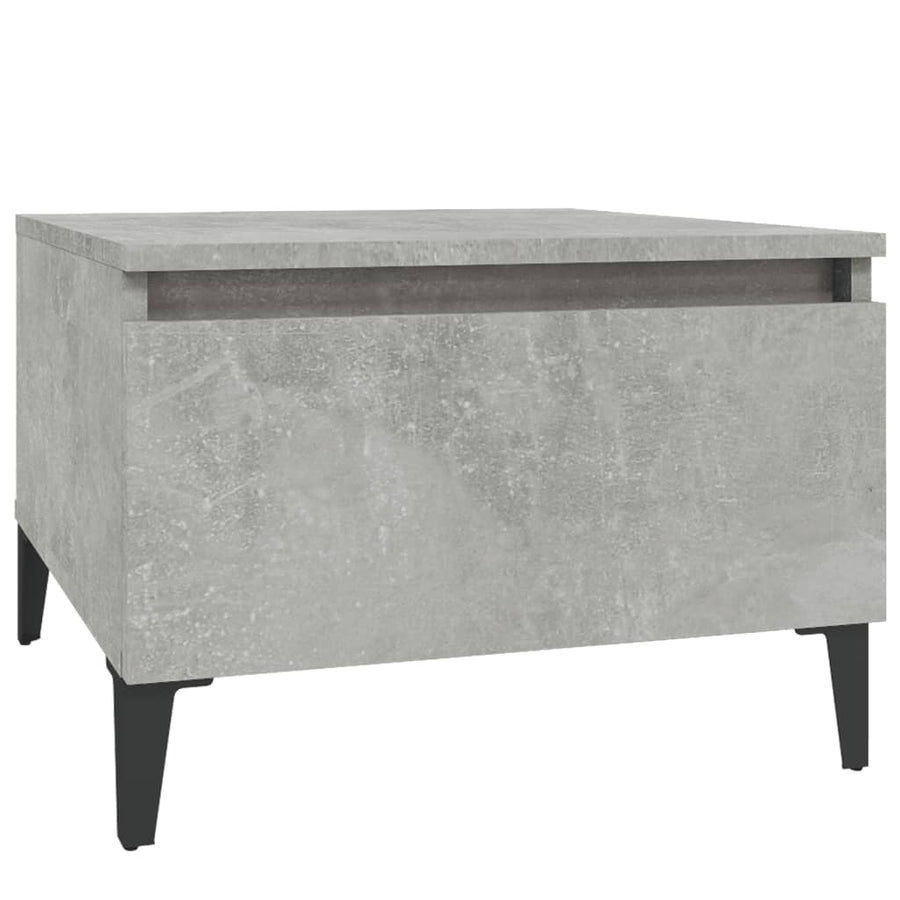 Bijzettafels 2 St 50X46X35 Cm Bewerkt Hout Betongrijs