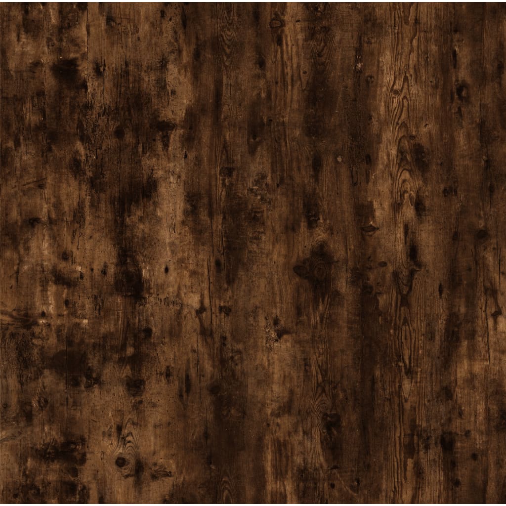 Bijzettafel 50X46X35 Cm Bewerkt Hout Gerookt Eikenkleurig