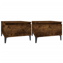 Bijzettafels 2 St 50X46X35 Cm Bewerkt Hout Gerookt Eikenkleurig