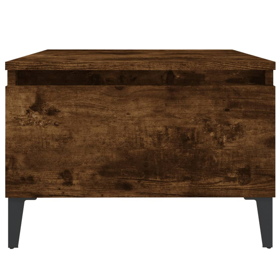 Bijzettafels 2 St 50X46X35 Cm Bewerkt Hout Gerookt Eikenkleurig