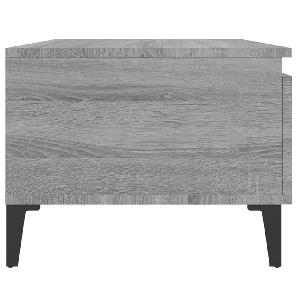 Bijzettafel 50X46X35 Cm Bewerkt Hout Grijs Sonoma Eikenkleurig