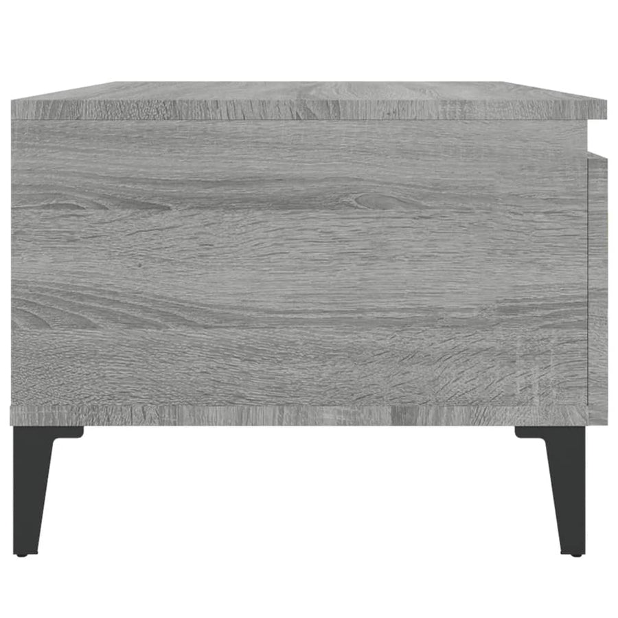 Bijzettafel 50X46X35 Cm Bewerkt Hout Grijs Sonoma Eikenkleurig