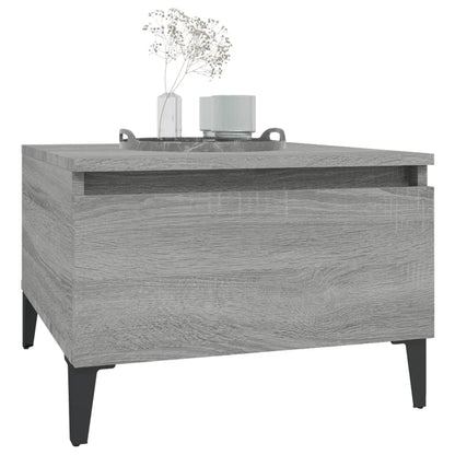 Bijzettafels 2 St 50X46X35 Cm Bewerkt Hout Grijs Sonoma Eiken